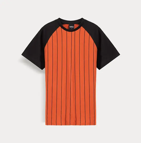 Image of sleeve striped t-shirt