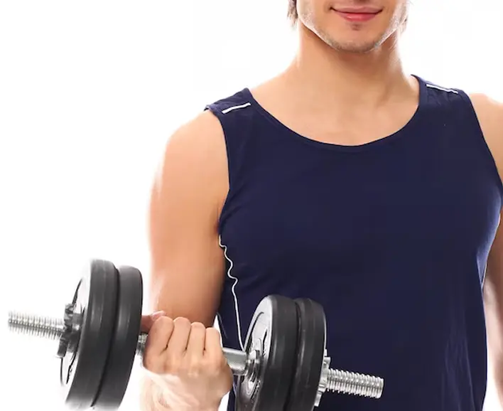 background image of man in gym style